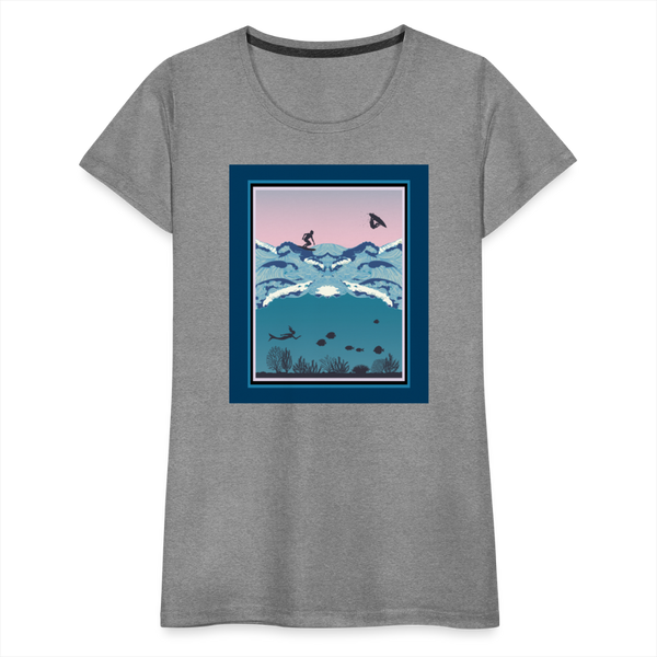 65 MCMLXV Women’s Ipanema Surf Premium T-Shirt - heather gray