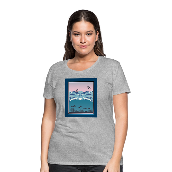 65 MCMLXV Women’s Ipanema Surf Premium T-Shirt - heather gray