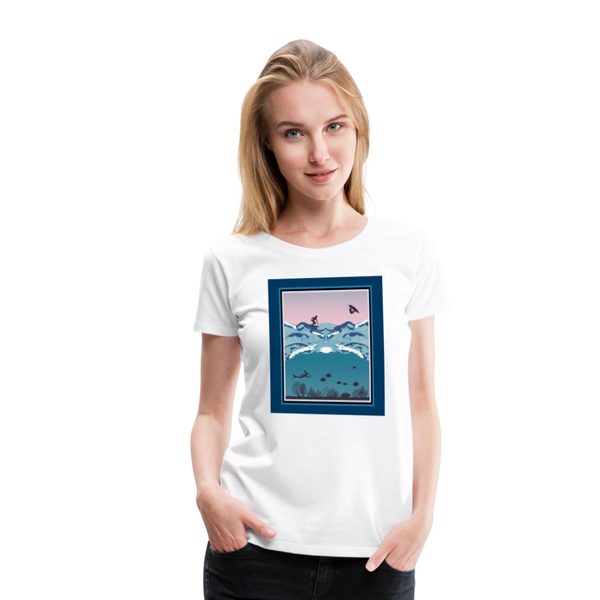 65 MCMLXV Women’s Ipanema Surf Premium T-Shirt - white