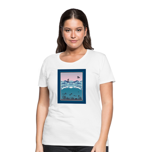 65 MCMLXV Women’s Ipanema Surf Premium T-Shirt - white