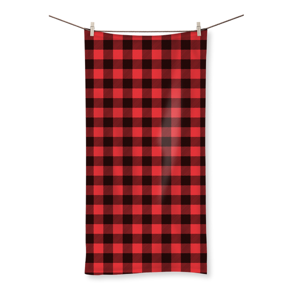 65 MCMLXV Red Buffalo Plaid Print Towel Available In 4 Sizes