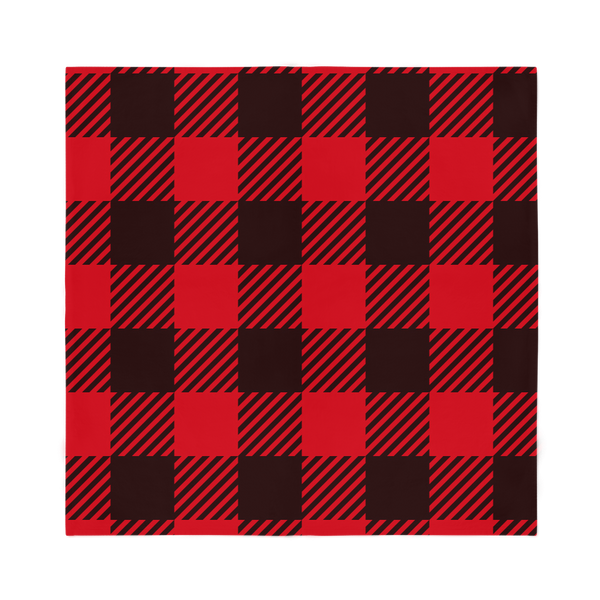 65 MCMLXV Red Buffalo Plaid Print Bandana Handkercheif Scarf