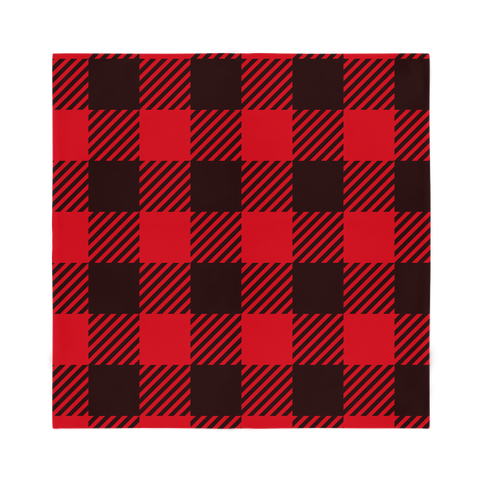 65 MCMLXV Red Buffalo Plaid Print Bandana Handkercheif Scarf