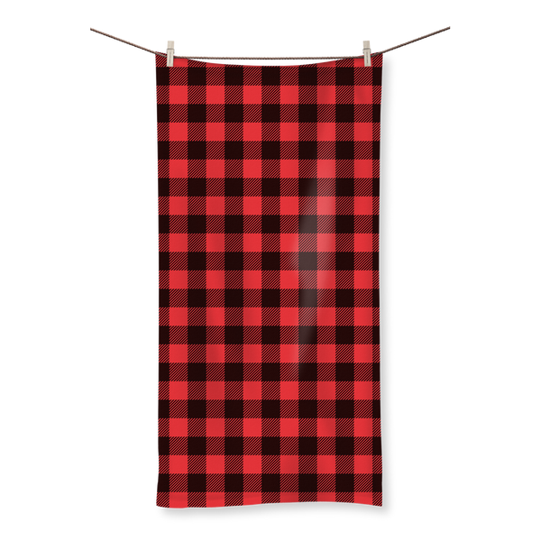 65 MCMLXV Red Buffalo Plaid Print Towel Available In 4 Sizes