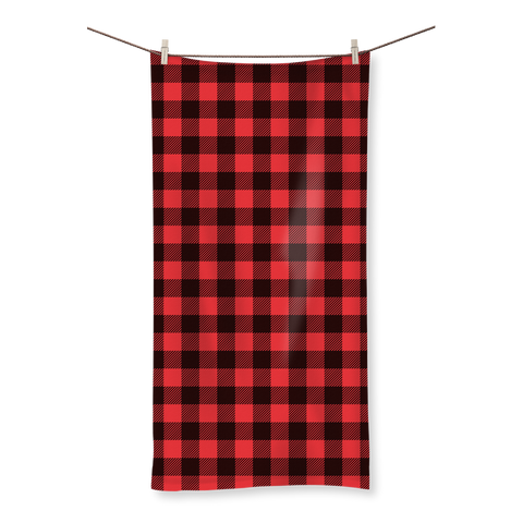 65 MCMLXV Red Buffalo Plaid Print Towel Available In 4 Sizes