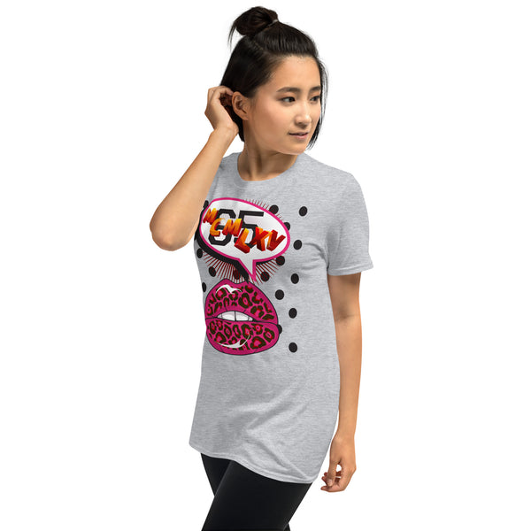 65 MCMLXV Women's Pop Art Lips Graphic T-Shirt