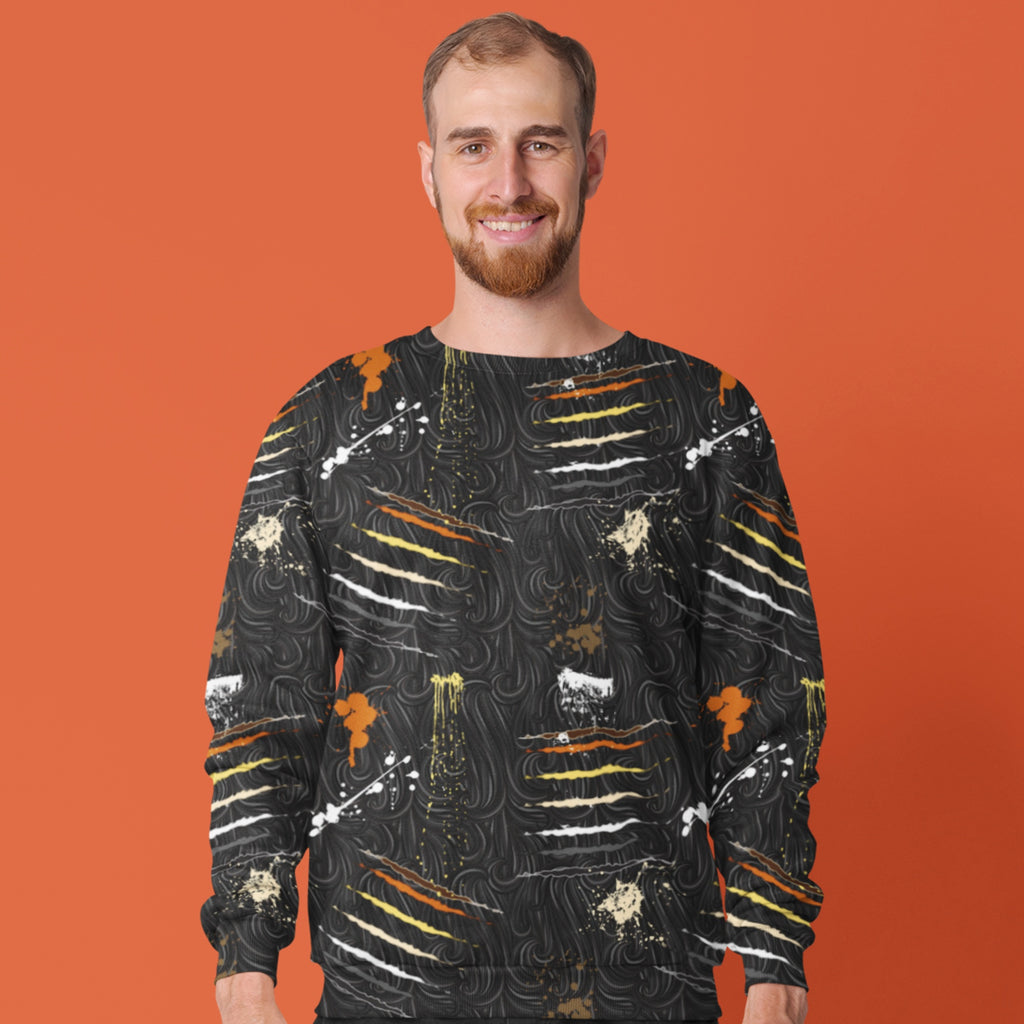 Men Plus Bear Print Sweatshirt