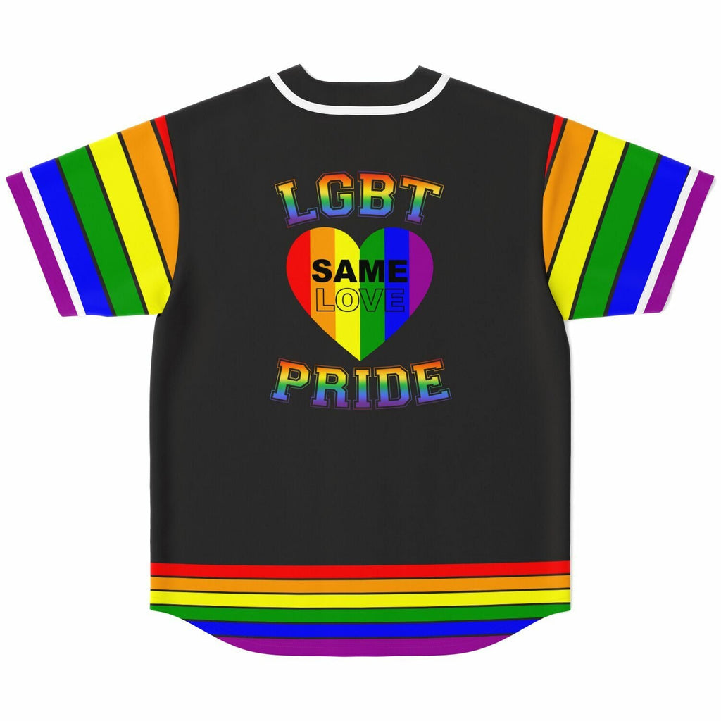  AOVL Personalized LGBT Pride Baseball Jersey Pride Hand LGBT  Flag Jersey Rainbow Les Gay Shirts LGBT Pride Month Jerseys (LGBT 1) 