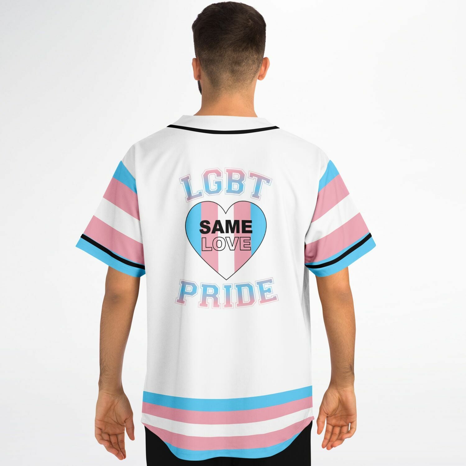  AOVL Personalized LGBT Pride Baseball Jersey Pride Hand LGBT  Flag Jersey Rainbow Les Gay Shirts LGBT Pride Month Jerseys (LGBT 1) 