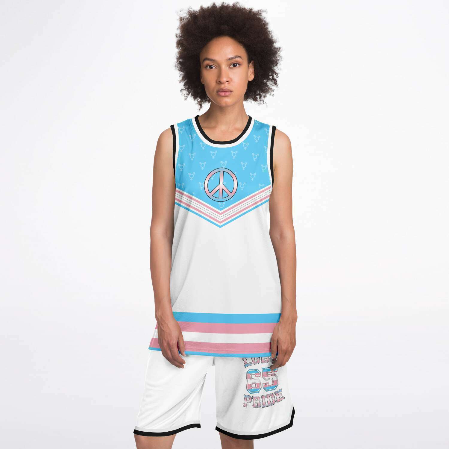 Transgender Pride Flag Pinstripe Baseball Jersey – Outfitized