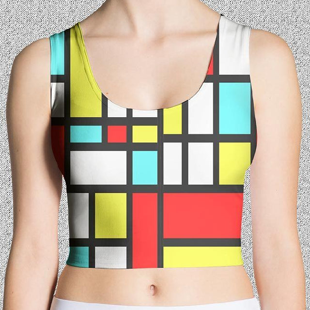 Block Crop Tank