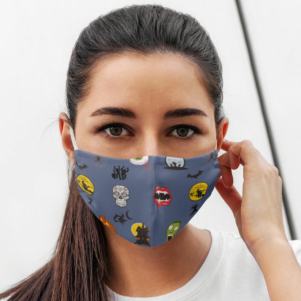 65 MCMLXV Unisex Halloween Icons Print Face Mask-Fashion Face Mask - AOP-65mcmlxv