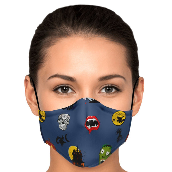 65 MCMLXV Unisex Halloween Icons Print Face Mask-Fashion Face Mask - AOP-65mcmlxv