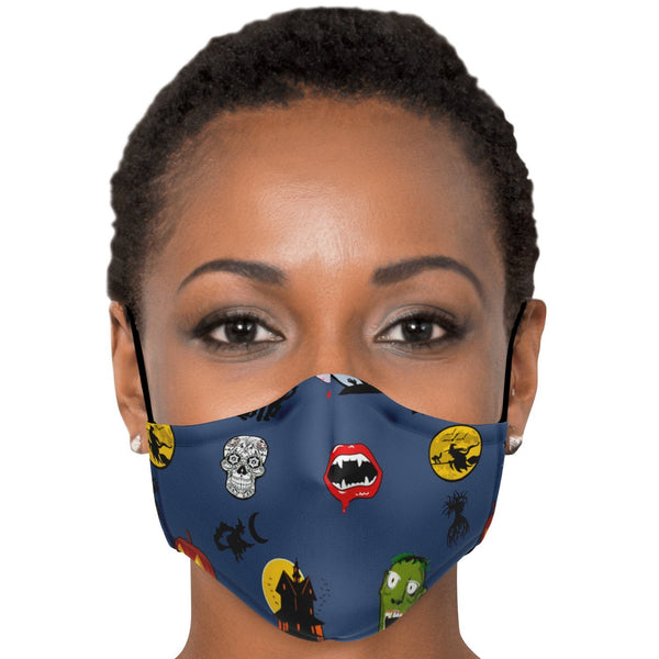 65 MCMLXV Unisex Halloween Icons Print Face Mask-Fashion Face Mask - AOP-65mcmlxv