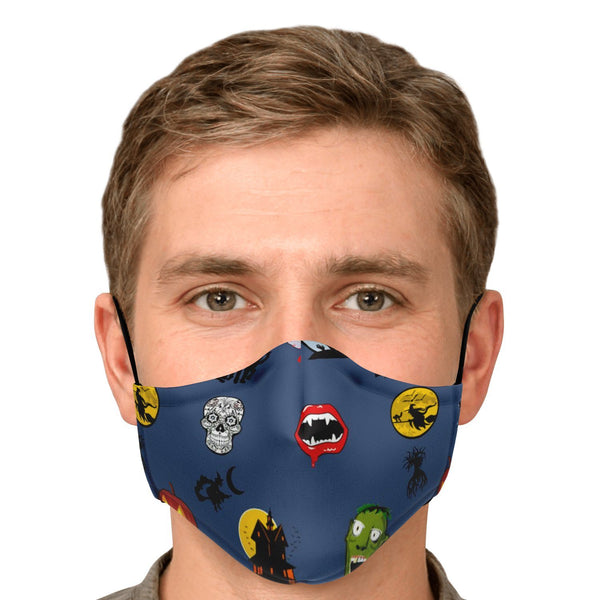 65 MCMLXV Unisex Halloween Icons Print Face Mask-Fashion Face Mask - AOP-65mcmlxv