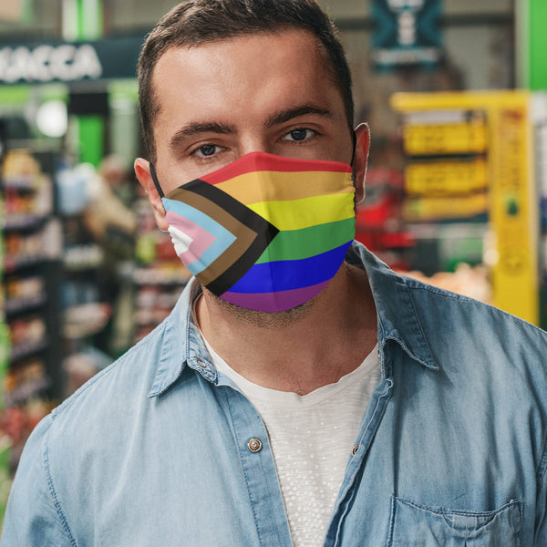 65 MCMLXV Unisex LGBTQIA+ Pride Flag Print Face Mask-Fashion Face Mask - AOP-65mcmlxv