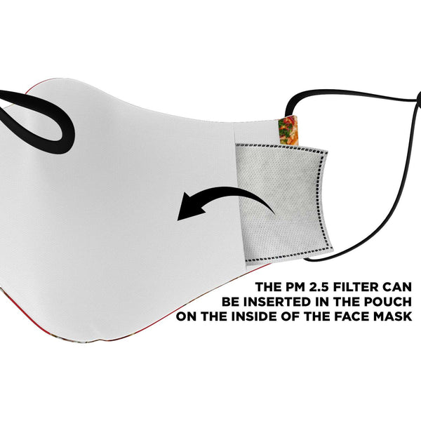 65 MCMLXV Unisex Pizza Pie Toss Print Face Mask-Fashion Face Mask - AOP-65mcmlxv