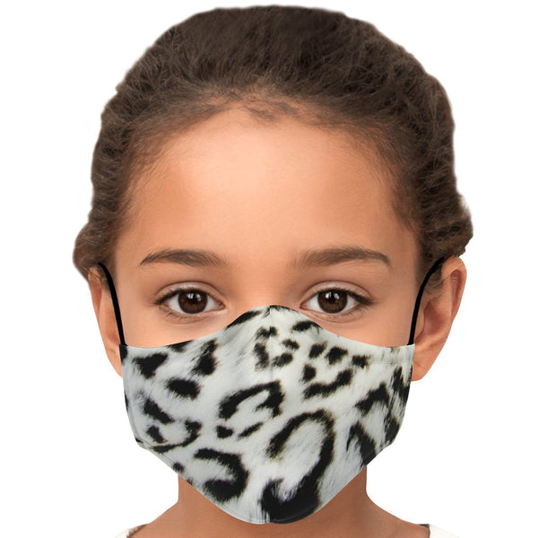 65 MCMLXV Unisex Snow Leopard Print Face Mask-Fashion Face Mask - AOP-65mcmlxv