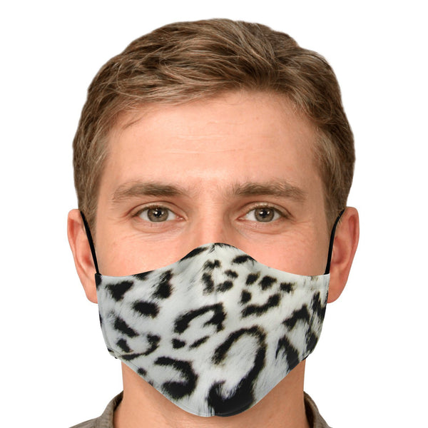 65 MCMLXV Unisex Snow Leopard Print Face Mask-Fashion Face Mask - AOP-65mcmlxv