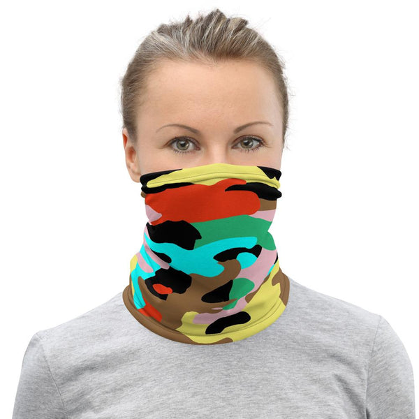 65 MCMLXV Unisex Neon Camo Print Neck Gaiter-gaiter-65mcmlxv