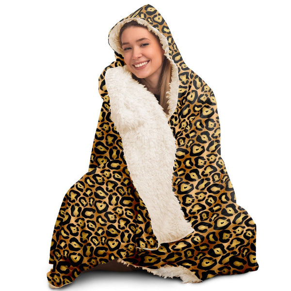 65 MCMLXV Unisex Jaguar Print Hooded Blanket-Hooded Blanket - AOP-65mcmlxv