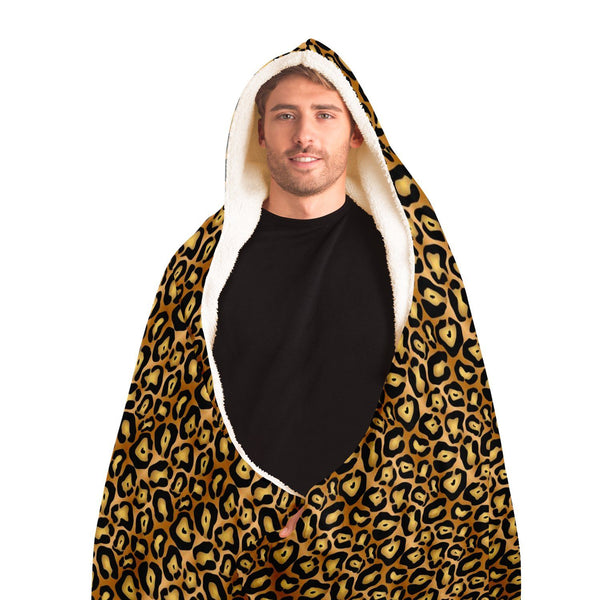 65 MCMLXV Unisex Jaguar Print Hooded Blanket-Hooded Blanket - AOP-65mcmlxv