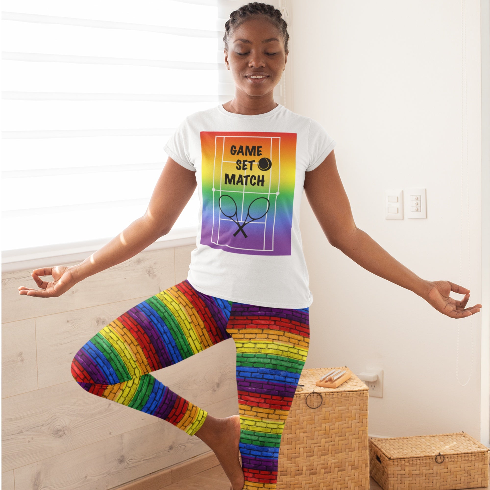 Rainbow Striped Stretch Festival Leggings, Rainbow Pride Pants, Raves,  Festival