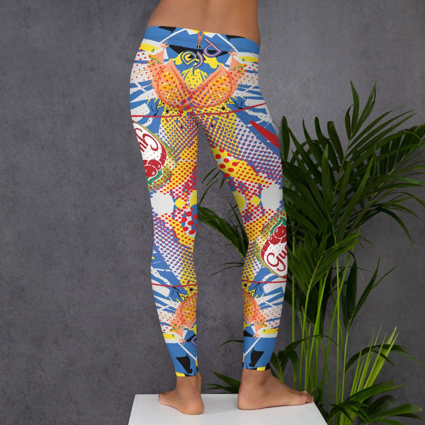 65 MCMLXV Women's Pop Art Print Leggings-Leggings-65mcmlxv