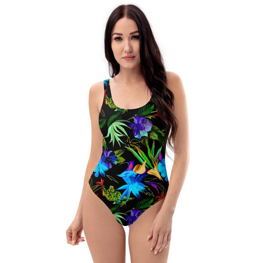 65 MCMLXV Women's Exotic Tropical Print One-Piece Swimsuit