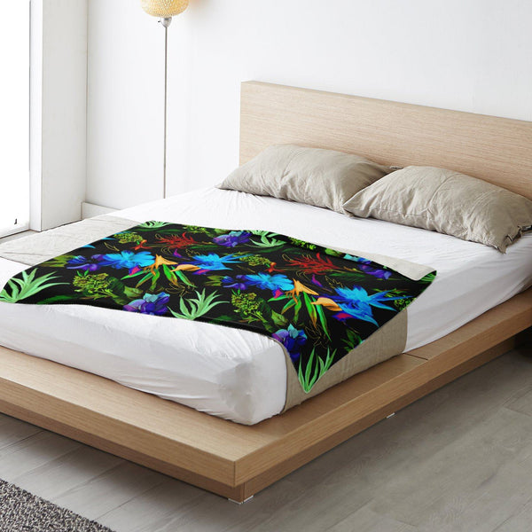 65 MCMLXV Exotic Tropical Print Microfleece Blanket-Premium Microfleece Blanket - AOP-65mcmlxv