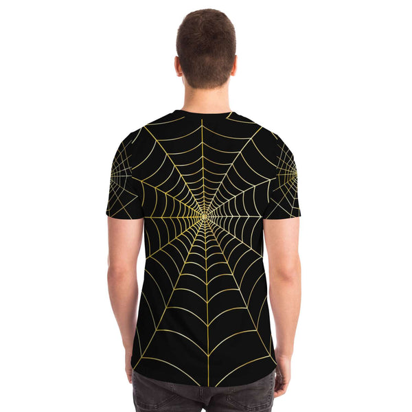 T-shirt - 65 MCMLXV Unisex Cosplay Black Golden Spider Web T-Shirt