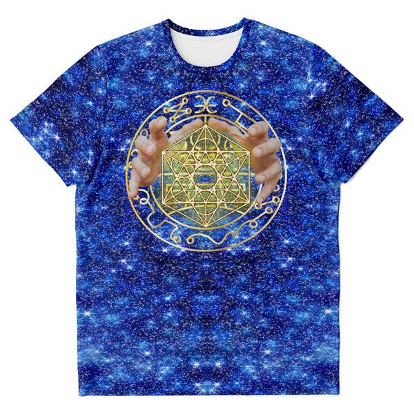 T-shirt - 65 MCMLXV Unisex Cosplay Blue Sorcerer Magician Spell Caster T-Shirt