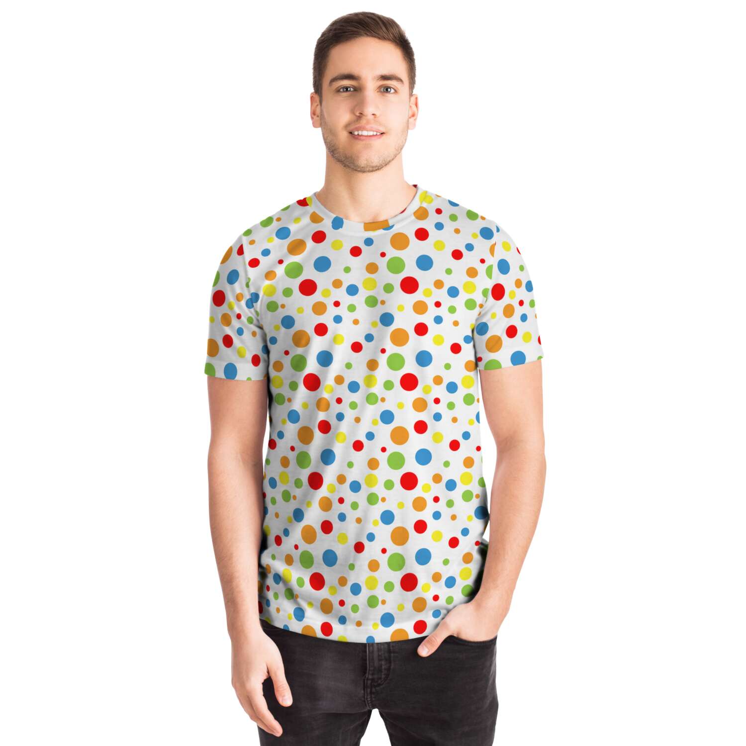 65 MCMLXV Unisex Cosplay Polka Dot Squad Print T-Shirt