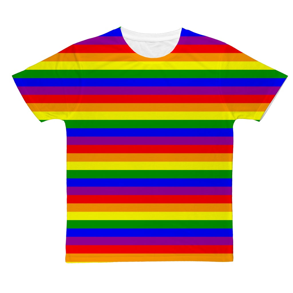 Subliminator 65 MCMLXV Lgbt Gay Pride Rainbow Flag Basketball Jersey and Short Set S / M