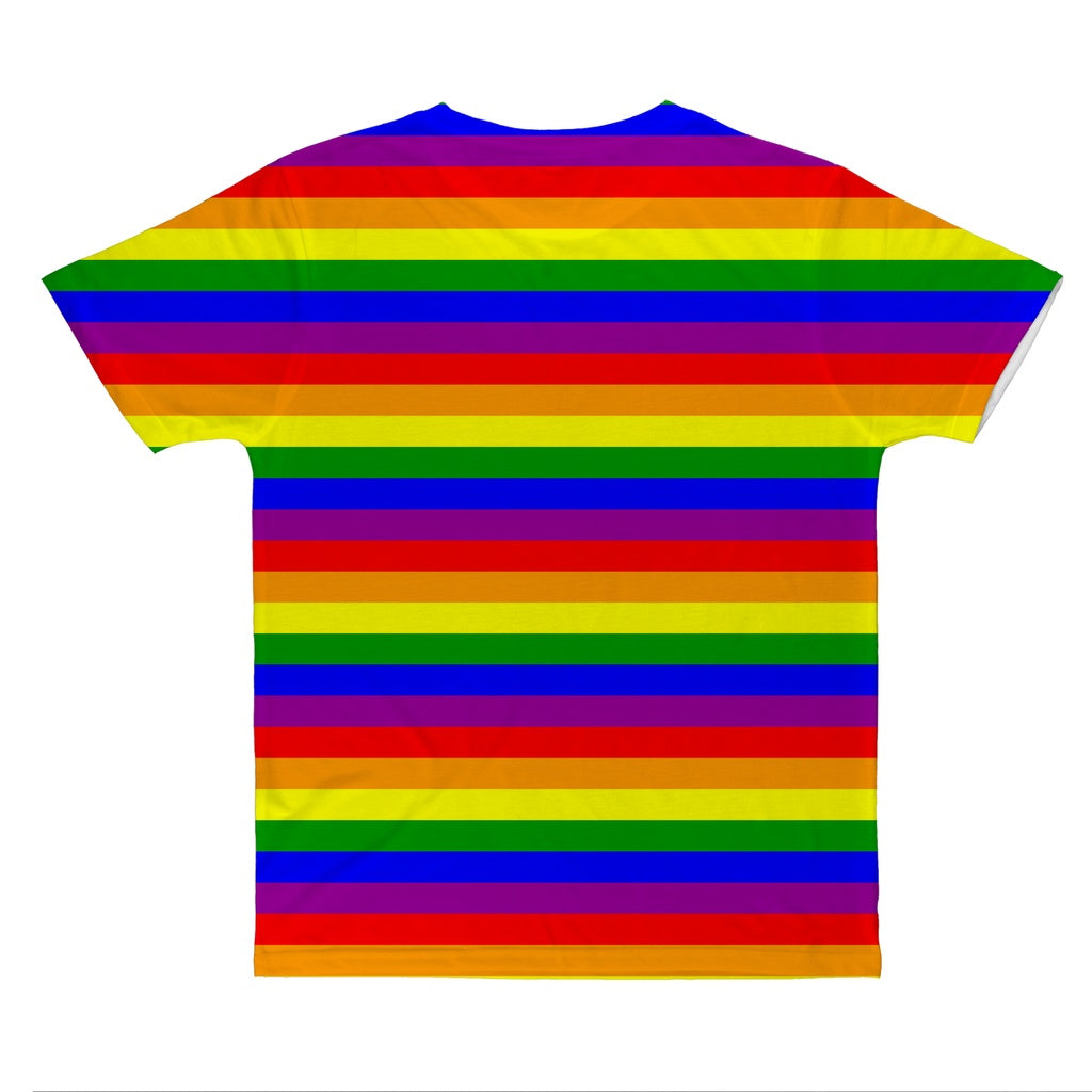 65 MCMLXV Unisex LGBT Gay Pride Rainbow Flag Print Football Jersey