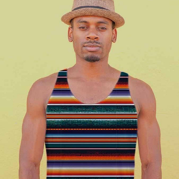 65 MCMLXV Men's Blanket Stripe Tank Top-Tank Top-65mcmlxv