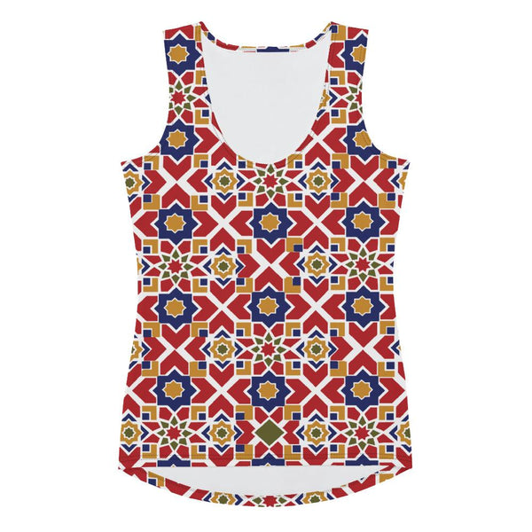 65 MCMLXV Women's Star Mosaic Print Tank Top-Tank Top-65mcmlxv