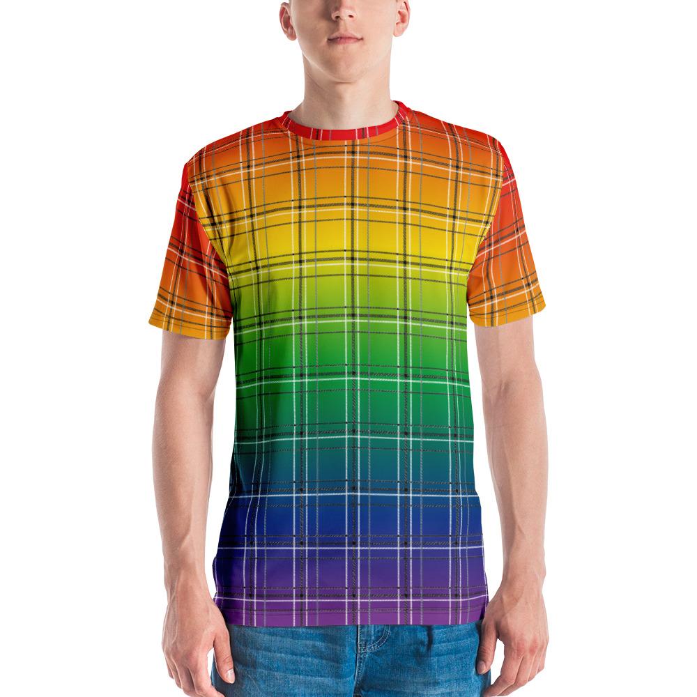 65 MCMLXV Unisex Lgbt Gay Pride Rainbow Flag Print Football Jersey M