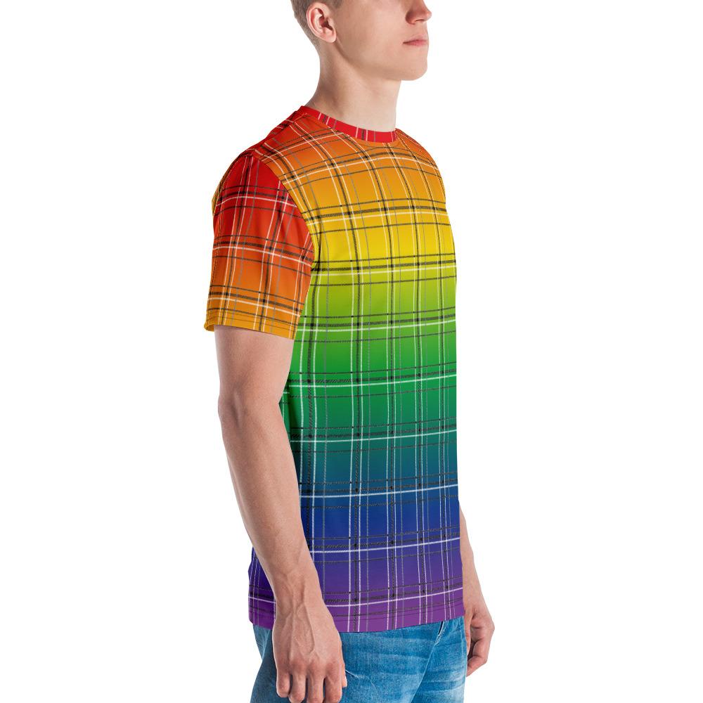 65 MCMLXV Unisex Lgbt Gay Pride Rainbow Flag Print Football Jersey M