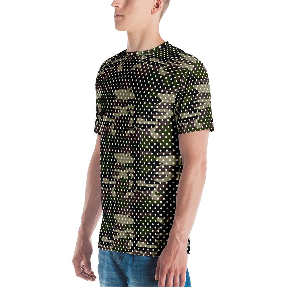 65 MCMLXV Men's Camouflage Polka Dot Print T-Shirt X-Large / Jungle Camo