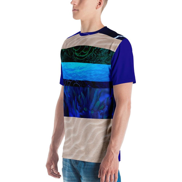 65 MCMLXV Men's Earth, Air & Sea Print T-Shirt-Tee Shirt-65mcmlxv