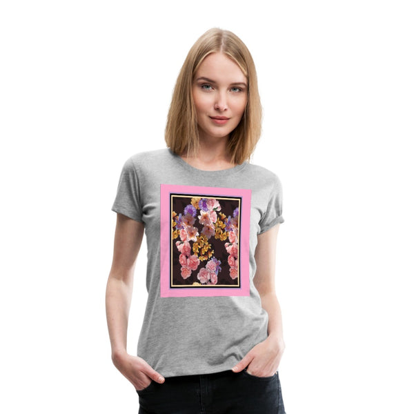 65 MCMLXV Women’s Floral Bouquet Premium Graphic T-Shirt-Women’s Premium T-Shirt-65mcmlxv